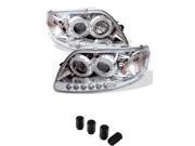 Ford F150 / Expedition 1PC Projector Headlights ( Will Not Fit Manufacture Date Before 6/1997 ) LED Halo Amber Reflector LED Chome Ford F150 / Expedition 1PC Projector Headlights ( Will Not Fit Manufacture Date Before 6/1997 ) LED Halo Amber Reflector LED Chome