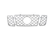 Bully Chrome Grille for a 08 09 NISSAN TITAN 3pcs OVERLAY STYLE CLIP ON ONLY Grille Insert GI 52