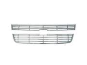 Bully Chrome Grille for a 04 09 CHEVY COLORADO 2pcs BAR STYLE CLIP ON ONLY Grille Insert GI 19