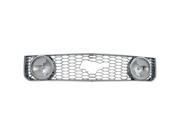 Bully Chrome Grille for a 05 09 FORD MUSTANG 1pc OVERLAY STYLE V6 W O FOG LIGHTS Grille Insert GI 27F