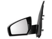 Pilot 07 10 Nissan Sentra Power Non Heated Mirror Left Black Smooth NS269410AL