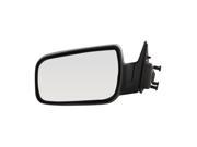 Pilot 08 09 Ford Taurus w Manual Folding Power Non Heated Mirror Left Black Smooth Textured FDC594100L