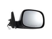 Pilot 03 04 Toyota Tundra Limited Model Regular Cab Access Cab Power Heated Mirror Right Black Smooth Textured TYT09410FR