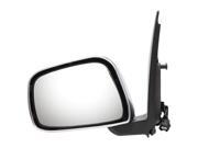 Pilot 05 10 Nissan Frontier LE Model Ext Power Non Heated Mirror Left Chrome Black Smooth Textured NSL19410CL