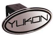 Defenderworx GMC Yukon Black Oval 2 Billet Hitch Cover Black Ea 33003
