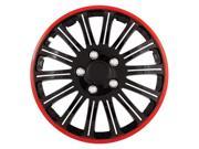 Pilot Cobra Black Chrome With Red Accent 16 Wheel Cover WH527 16RE BX