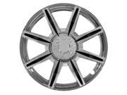 Pilot 14 Chrome Wheel Cover 8 Spoke With Black Inserts WH541 14C BLK