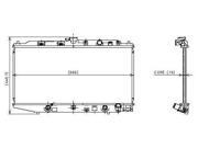 Denso 88 91 Honda Civic 88 91 Honda CRX Radiator 221 3221