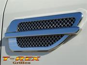 T REX Side Vents Billet Chrome Plated Escalade Style 10.5 x4 CHROME 54001