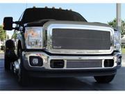 T REX 2011 2012 Ford Super Duty Upper Class Polished Stainless Mesh Grille W Optional Logo Plate POLISHED 54546