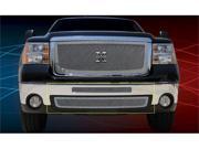 T REX 2007 2010 GMC Sierra 2500HD 3500 X METAL Series Studded Bumper Grille Polished SS 2 PC Includes Top bumper mesh and air dam grille POLISHED 67220