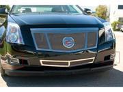 T REX 2008 2011 Cadillac CTS w o fogs lights Upper Class Polished Stainless Bumper Mesh Grille 2 Pc Bumper Caps Without Factory Fog Lights POLISHED 55198