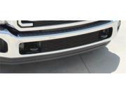 T REX 2011 2012 Ford Super Duty Bumper Billet Grille Insert Between Tow Hooks All Black Powdercoat BLACK 25546B