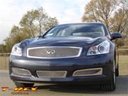 T REX 2007 2008 Infiniti G 35 Sedan Upper Class Polished Stainless Mesh Grille With Formed Mesh Center POLISHED 54809