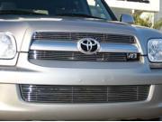T REX 2005 2007 Toyota Sequoia Billet Grille Insert 2 Pc 5 10 Bars POLISHED 20901