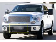 T REX 2009 2012 Ford F 150 Upper Class Polished Stainless Bumper Mesh Grille With Formed Mesh Center POLISHED 55569