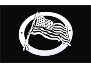 T REX Grille Logoz Easy Install Approx. 6 Dia. US FLAG POLISHED L1001
