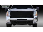 T REX 2007 2010 Chevrolet Silverado HD Upper Class Mesh Grille All Black 1 Pc Style Replaces OE Grille BLACK 51113