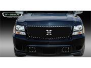 T REX 2007 2012 Chevrolet Avalanche X METAL Series Studded Main Grille ALL Black Custom 1 Pc Style Requires cutting factory bumper BLACK 6710521