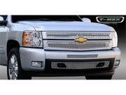 T REX 2007 2012 Chevrolet Silverado 1500 X METAL Series Studded Main Grille Polished SS 2 Pc Style POLISHED 6711100