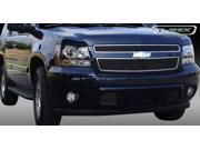 T REX 2007 2012 Chevrolet Tahoe Suburban Avalanche Billet Grille Overlay Bolt On 2 Pc 6 11 Bars All Black BLACK 21051B