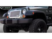 T REX 2007 2012 Jeep Wrangler Upper Class Polished Stainless Mesh Grille 1 Pc Full Opening POLISHED 54483