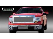 T REX 2009 2012 Ford F 150 Upper Class Polished Stainless Mesh Grille 1 Pc Full Opening With Formed Mesh Center POLISHED 54568