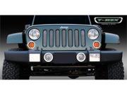 T REX 2007 2012 Jeep Wrangler Sport Series Formed Mesh Grille Stainless Steel Triple Chrome Plated installs behind fatory grille CHROME 44481