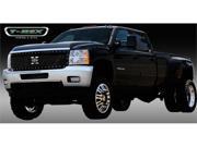 T REX 2011 2012 Chevrolet Silverado HD X METAL Series Studded Main Grille ALL Black Custom 1 Pc Style Replaces OE Grille UPS OS3 BLACK 6711151