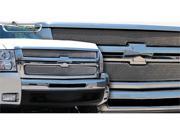 T REX 2007 2010 Chevrolet Silverado HD Sport Series Formed Mesh Grille Stainless Steel Triple Chrome Plated 2 Pc CHROME 44112