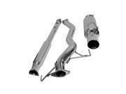 DC Sports S.S Single Canister Cat Back Exhaust SCS6010 Polished