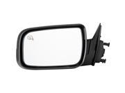 Pilot 08 09 Mercury Sable w o Memory w Puddle Lamp Power Heated Mirror Left Stain Chrome Black Smooth Textured MC4594100L