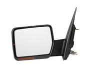 Pilot 04 08 Ford F 150 w Amber Reflector w Amber Signal Lens Power Heated Mirror Left Black Smooth Textured FD959410DLP