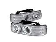 Spyder Auto Chevy Silverado 1500 2500 3500 99 02 Chevy Suburban 1500 2500 00 06 Chevy Tahoe 00 06 CCFL LED Replaceable LEDs Projector Headlights Chrom