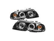 Spyder Auto BMW E46 3-Series 00-03 2Dr / M3 01-06 1PC Halo LED ( Replaceable LEDs ) Projector Headlights - Black PRO-YD-BMWE46-2D-HL-BK Spyder Auto BMW E46 3-Series 00-03 2Dr / M3 01-06 1PC Halo LED ( Replaceable LEDs ) Projector Headlights - Black PRO-YD-BMWE46-2D-HL-BK
