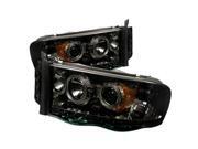 Spyder Auto Dodge Ram 1500/2500/3500 02-05 Halo LED ( Replaceable LEDs ) Projector Headlights - Smoke PRO-YD-DR02-HL-SMC Spyder Auto Dodge Ram 1500/2500/3500 02-05 Halo LED ( Replaceable LEDs ) Projector Headlights - Smoke PRO-YD-DR02-HL-SMC