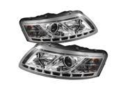 Spyder Auto Audi A6 05 07 Non Quattro with AFS DRL LED Projector Headlights Chrome PRO YD ADA605 DRL C