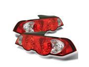 Spyder Auto Acura RSX 02 04 LED Tail Lights Red Clear ALT YD ARSX02 LED RC