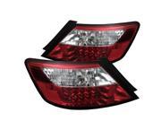 Spyder Auto Honda Civic 06 08 2Dr LED Tail Lights Red Clear ALT YD HC06 2D LED RC