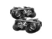 Spyder Auto Acura Integra 98 01 Halo Projector Headlights Black PRO YD AI98 HL BK