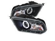 Spyder Auto Ford Mustang 10 11 Non HID. Non GT CCFL DRL LED Projector Headlights Black PRO YD FM2010 CCFL DRL BK