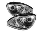 Spyder Auto Mercedes Benz W220 S Class 03 06 HID TYPE DRL LED Projector Headlights Chrome PRO YD MBW220 HID DRL C