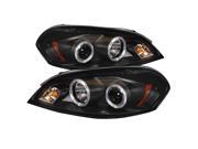 Spyder Auto Chevy Impala 06 10 Chevy Monte Carlo 06 07 Halo LED Replaceable LEDs Projector Headlights Black PRO YD CHIP06 HL BK