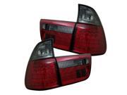 Spyder Auto BMW E53 X5 00 06 4PCS LED Tail Lights Red Smoke ALT YD BE5300 LED RS