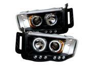 Spyder Auto Dodge Ram 1500 2500 3500 02 05 CCFL LED Replaceable LEDs Projector Headlights Black PRO YD DR02 CCFL BK