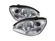 Spyder Auto Mercedes Benz S Class 00 06 Projector Headlights Halogen Model Only not compatible with Xenon HID Model Chrome High H1 Included Low H7