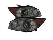 Spyder Auto Scion TC 08 10 Projector Headlights LED Halo Replaceable LEDs Smoke High H1 Included Low 9005 Included 5073327