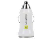 iEssentials IE PCP USB WT iPhone iPod smartphone USB Car Charger white