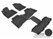 3D MAXpider HYUNDAI SANTA FE 2013 KAGU BLACK R1 R2 R3 7 SEATS L1HY02801509