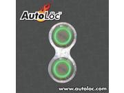 Autoloc Retro Billet Switch With Green Led Illumination Single Switch AUTBBB22